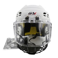 GY Innovative Vented Propene Polymer Ice Hockey Helmet With Face & Eye Shield Mask Combo Player Equipment 
